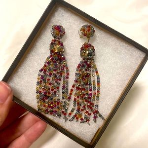 Multi Color Tassel Earrings